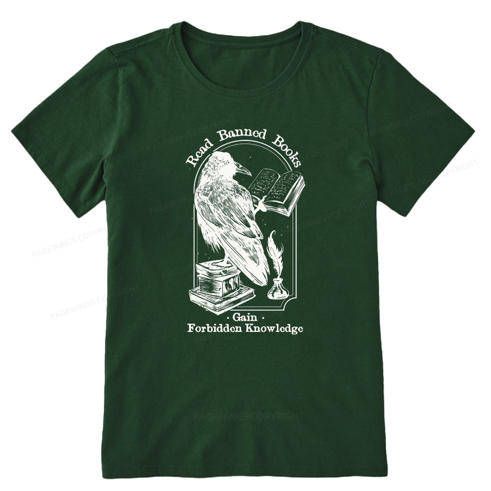 Pagewings Read Banned Books Gain Forbidden Knowledge Unisex Classic T-shirt