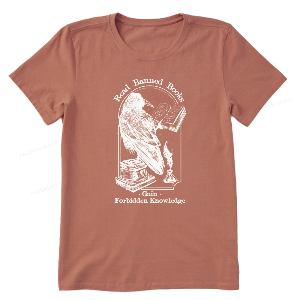 Pagewings Read Banned Books Gain Forbidden Knowledge Unisex Classic T-shirt