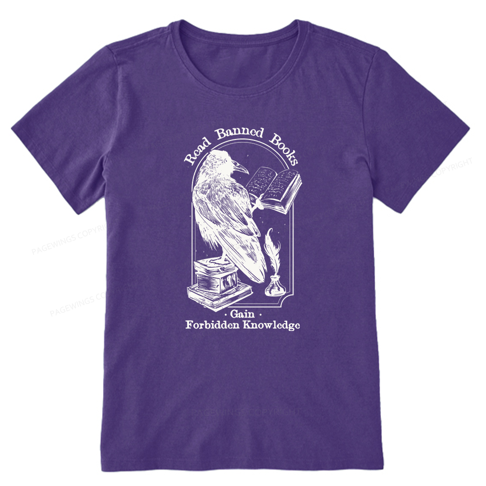 Pagewings Read Banned Books Gain Forbidden Knowledge Unisex Classic T-shirt
