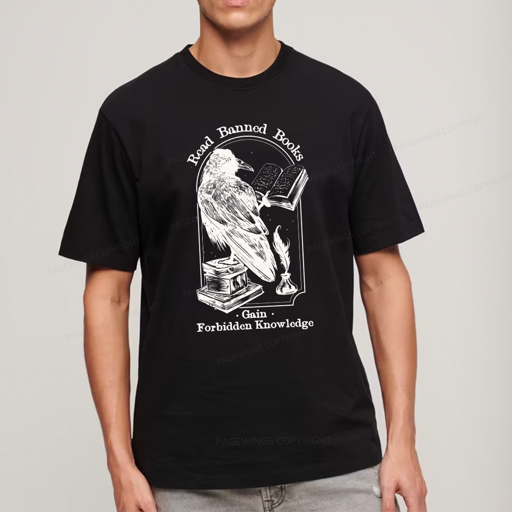 Pagewings Read Banned Books Gain Forbidden Knowledge Unisex Classic T-shirt