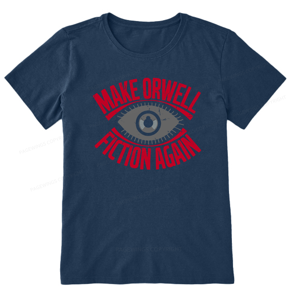 Pagewings Make Orwell Fiction Again Retro Unisex Classic T-shirt