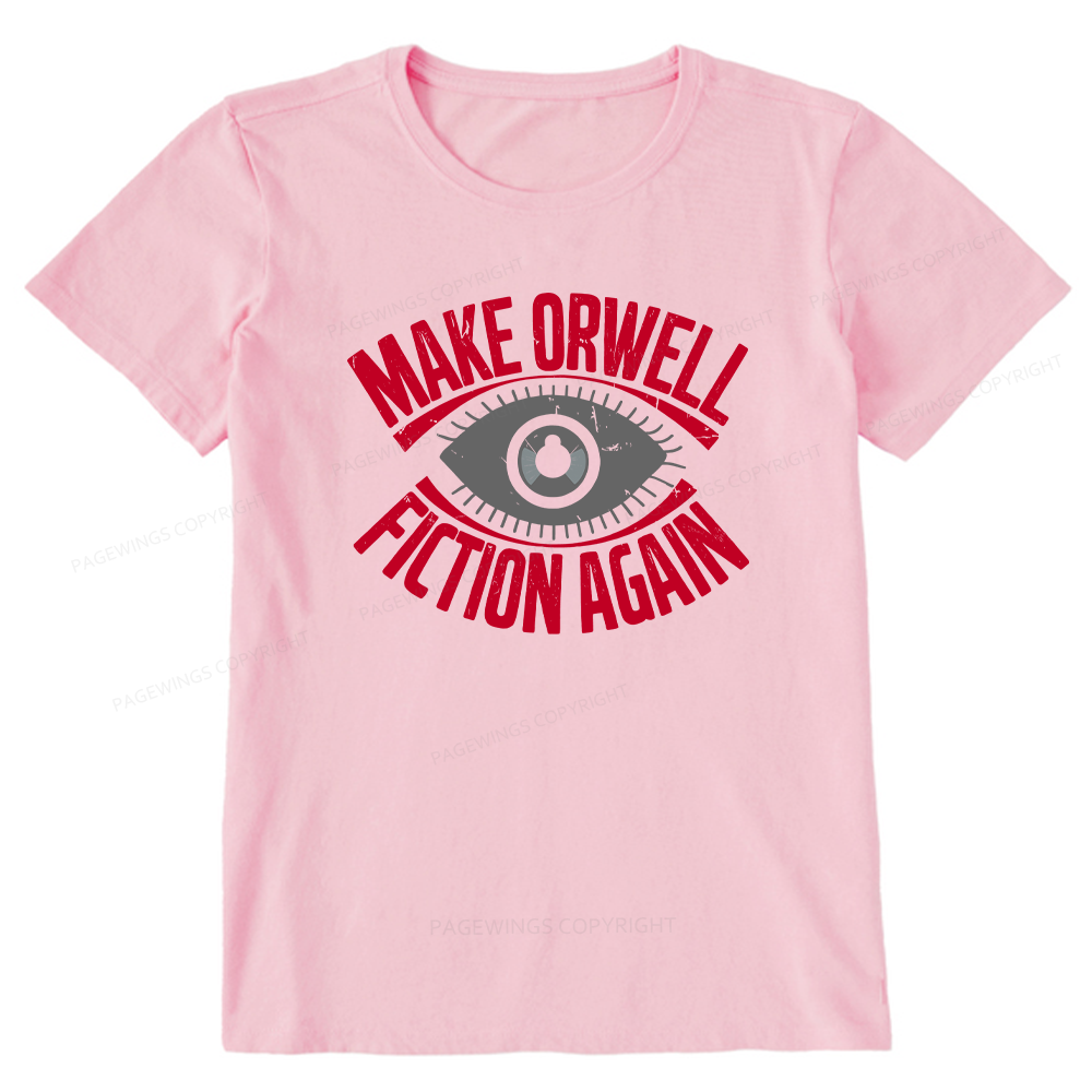 Pagewings Make Orwell Fiction Again Retro Unisex Classic T-shirt