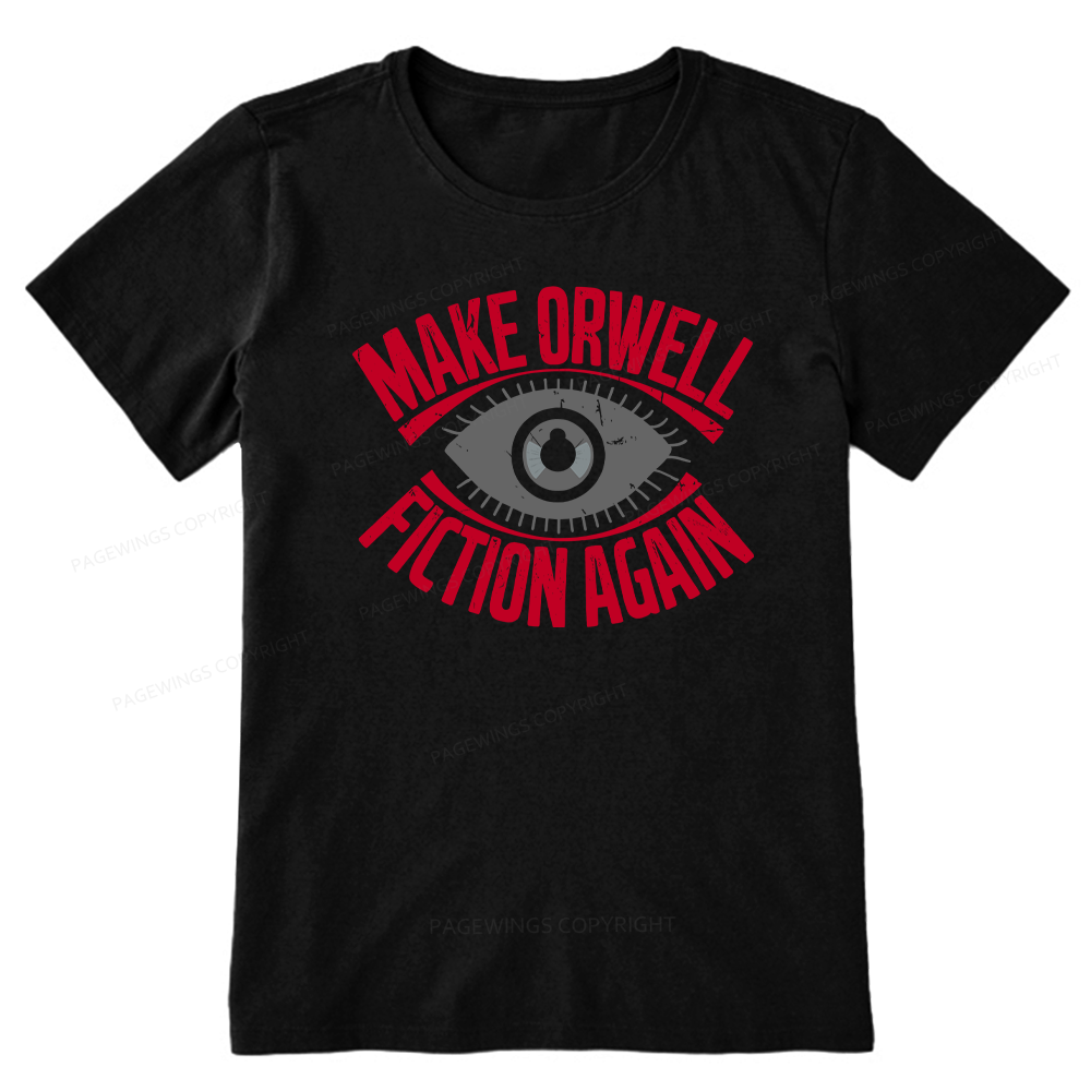 Pagewings Make Orwell Fiction Again Retro Unisex Classic T-shirt