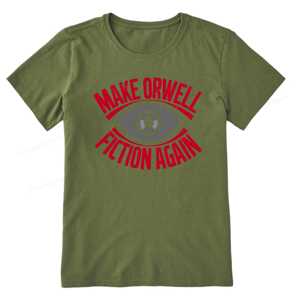 Pagewings Make Orwell Fiction Again Retro Unisex Classic T-shirt