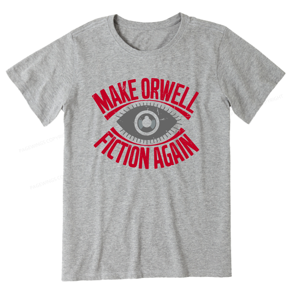 Pagewings Make Orwell Fiction Again Retro Unisex Classic T-shirt