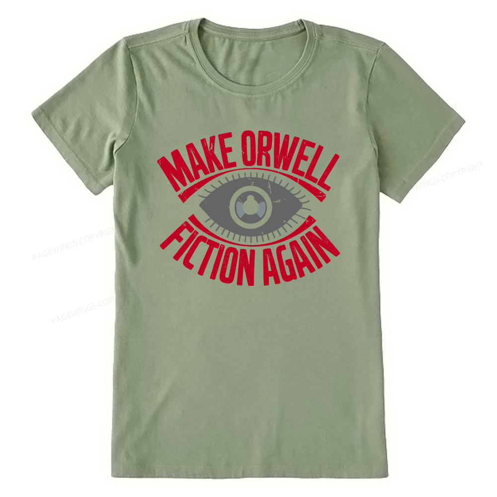 Pagewings Make Orwell Fiction Again Retro Unisex Classic T-shirt