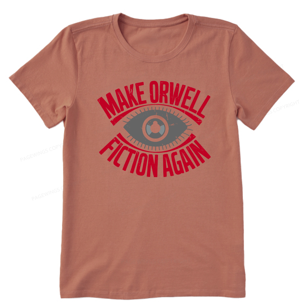 Pagewings Make Orwell Fiction Again Retro Unisex Classic T-shirt