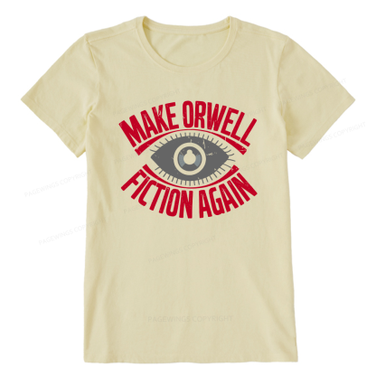 Pagewings Make Orwell Fiction Again Retro Unisex Classic T-shirt