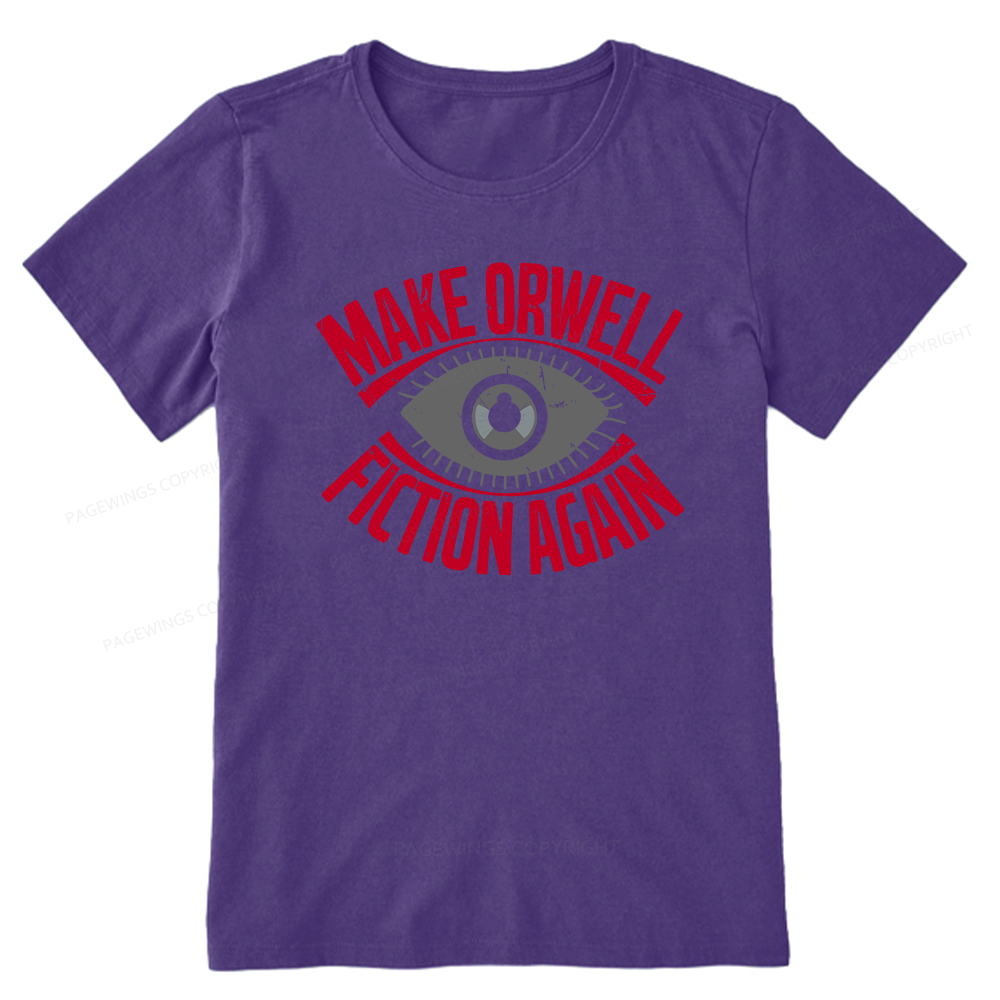 Pagewings Make Orwell Fiction Again Retro Unisex Classic T-shirt