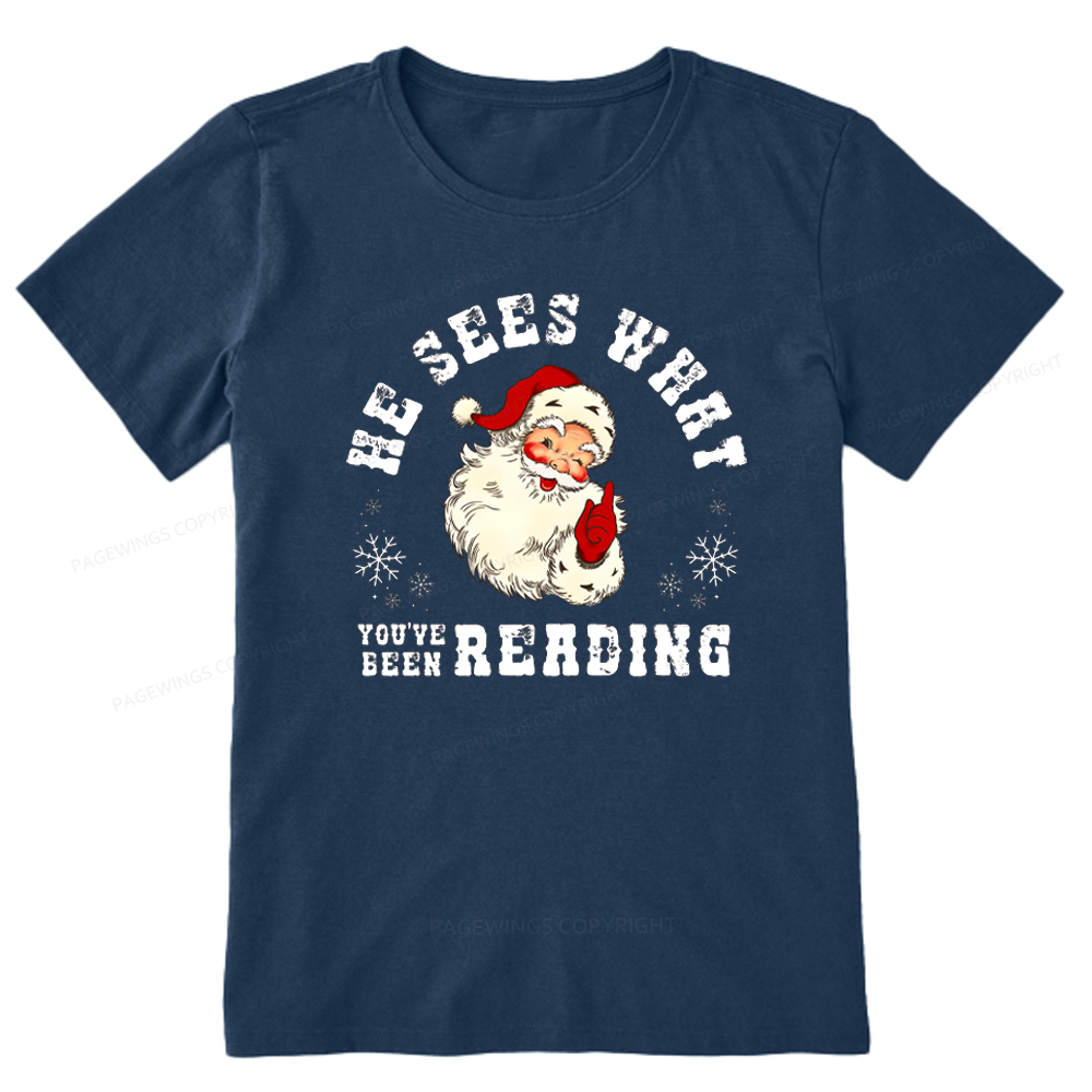 Pagewings He Sees What You've Been Reading Unisex Classic T-shirt