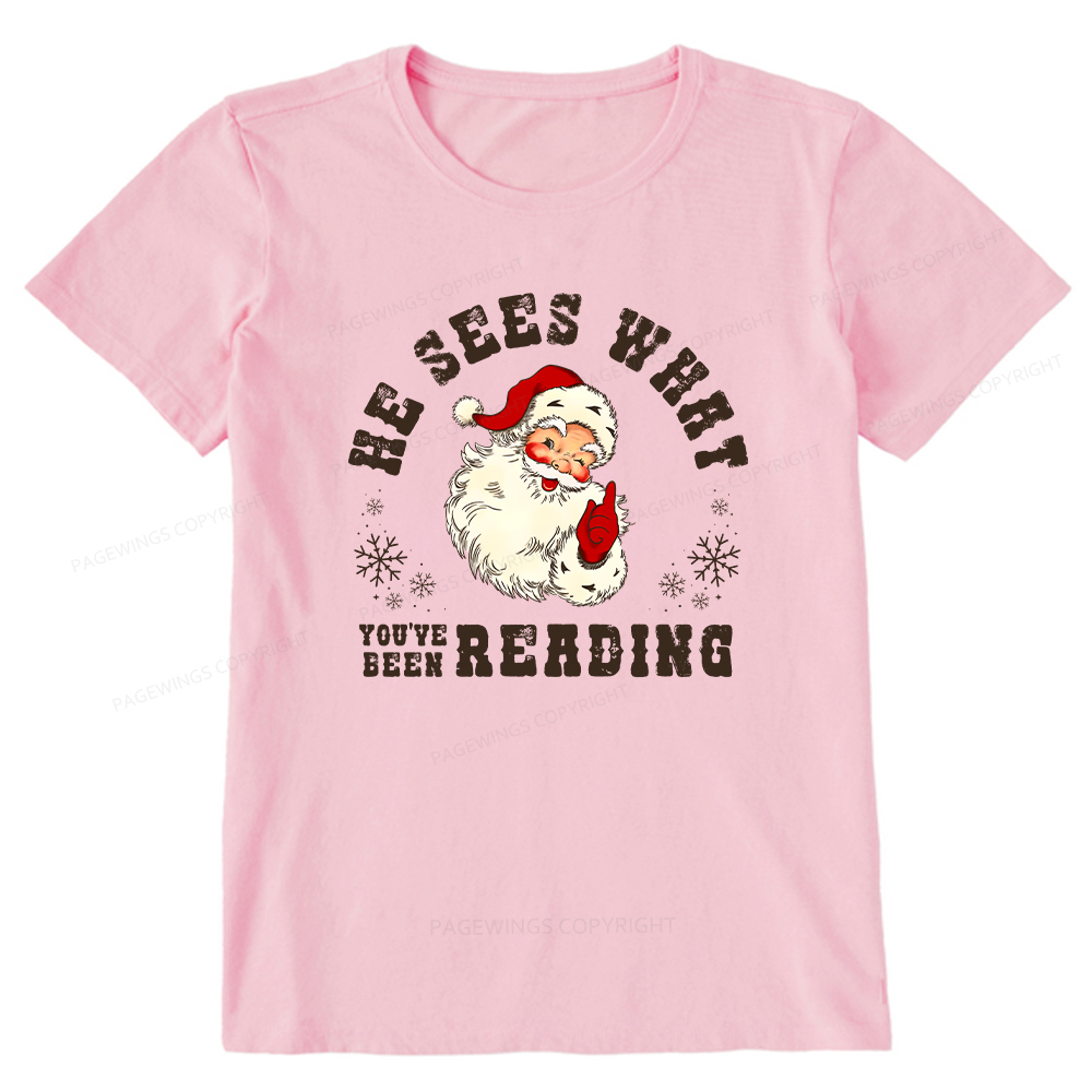 Pagewings He Sees What You've Been Reading Unisex Classic T-shirt