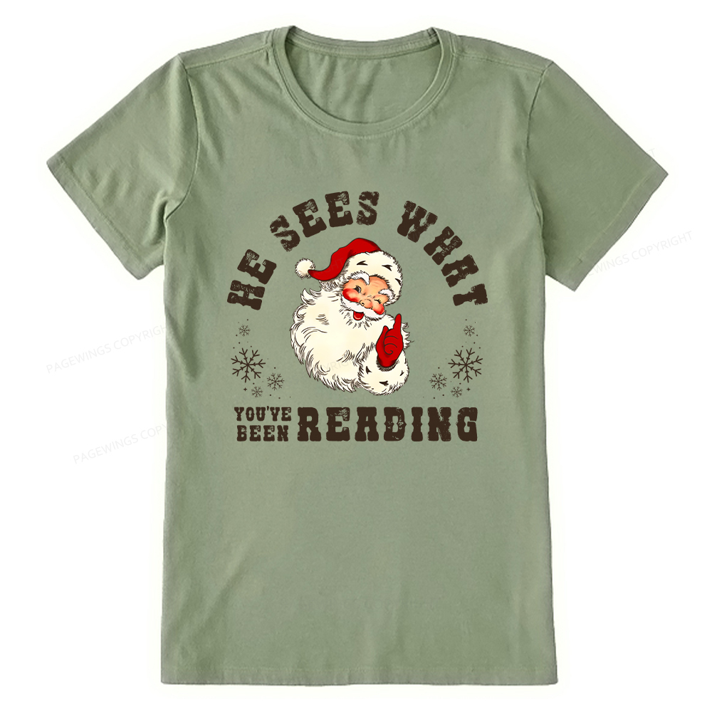 Pagewings He Sees What You've Been Reading Unisex Classic T-shirt