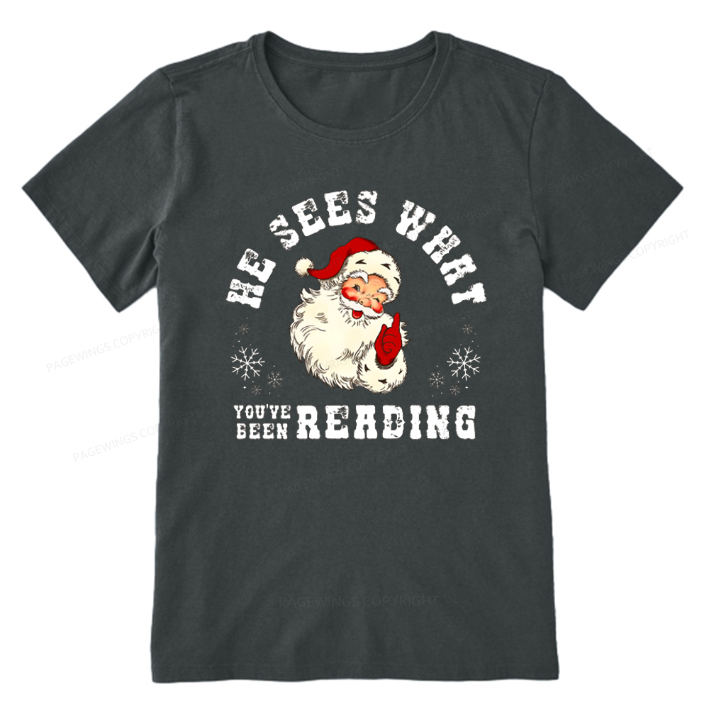 Pagewings He Sees What You've Been Reading Unisex Classic T-shirt