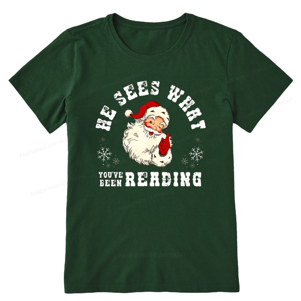 Pagewings He Sees What You've Been Reading Unisex Classic T-shirt