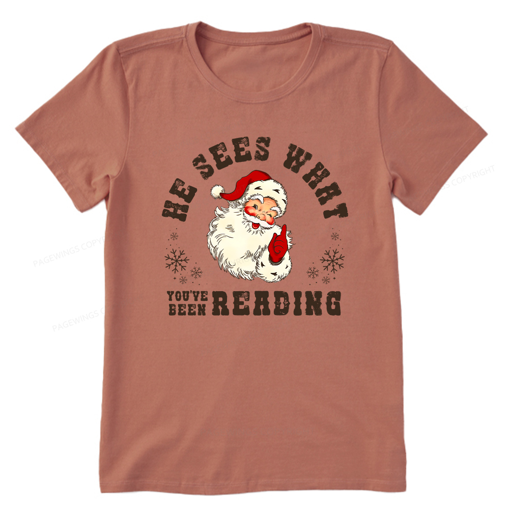 Pagewings He Sees What You've Been Reading Unisex Classic T-shirt