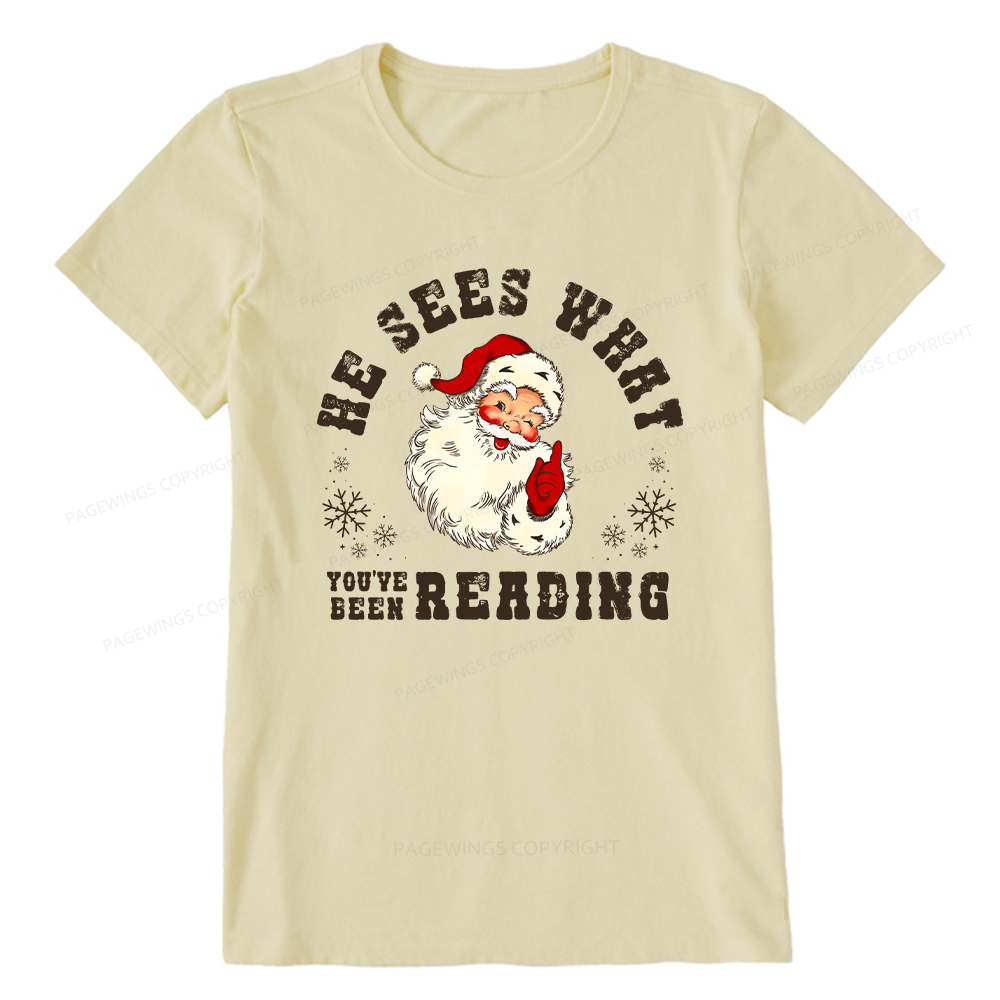 Pagewings He Sees What You've Been Reading Unisex Classic T-shirt