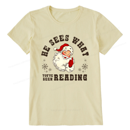 Pagewings He Sees What You've Been Reading Unisex Classic T-shirt