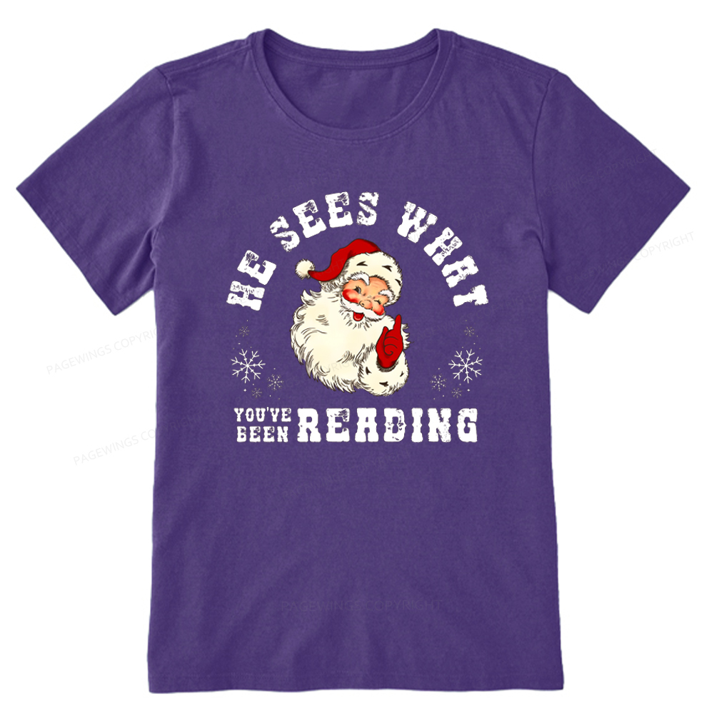 Pagewings He Sees What You've Been Reading Unisex Classic T-shirt