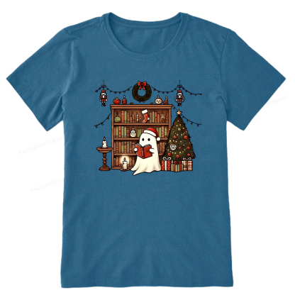 Pagewings Christmas Ghost Book Unisex Classic T-shirt