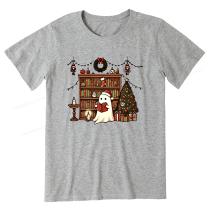 Pagewings Christmas Ghost Book Unisex Classic T-shirt