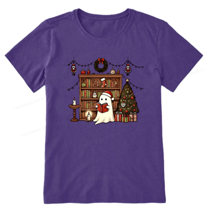 Pagewings Christmas Ghost Book Unisex Classic T-shirt