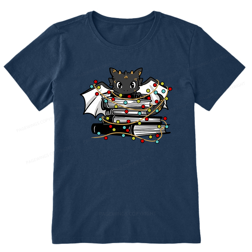 Pagewings Cute Book Dragon Holiday Unisex Classic T-shirt