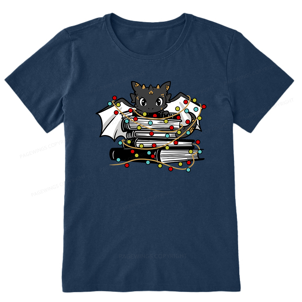 Pagewings Cute Book Dragon Holiday Unisex Classic T-shirt