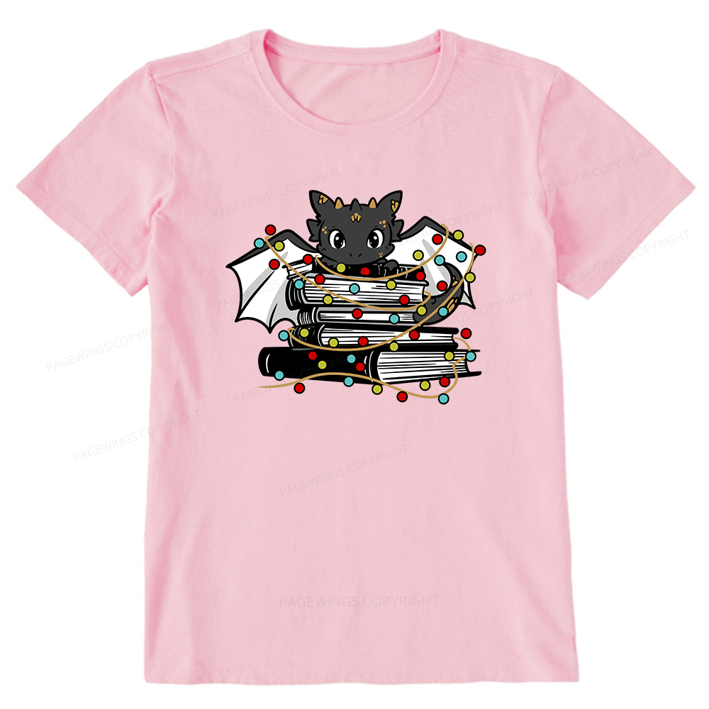 Pagewings Cute Book Dragon Holiday Unisex Classic T-shirt