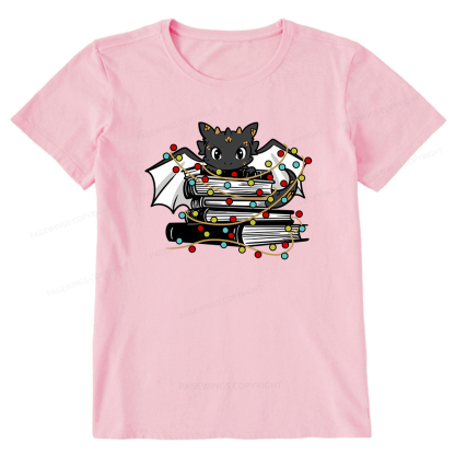 Pagewings Cute Book Dragon Holiday Unisex Classic T-shirt