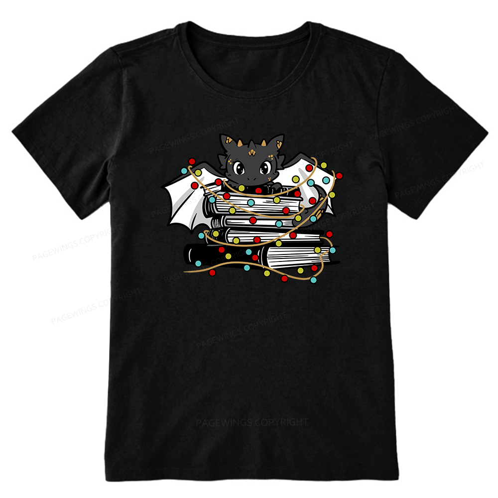 Pagewings Cute Book Dragon Holiday Unisex Classic T-shirt