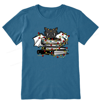 Pagewings Cute Book Dragon Holiday Unisex Classic T-shirt