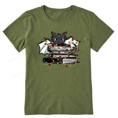 Pagewings Cute Book Dragon Holiday Unisex Classic T-shirt