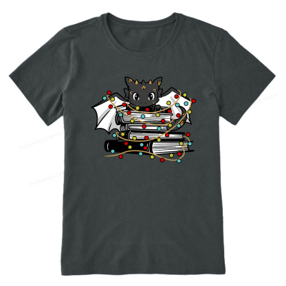 Pagewings Cute Book Dragon Holiday Unisex Classic T-shirt