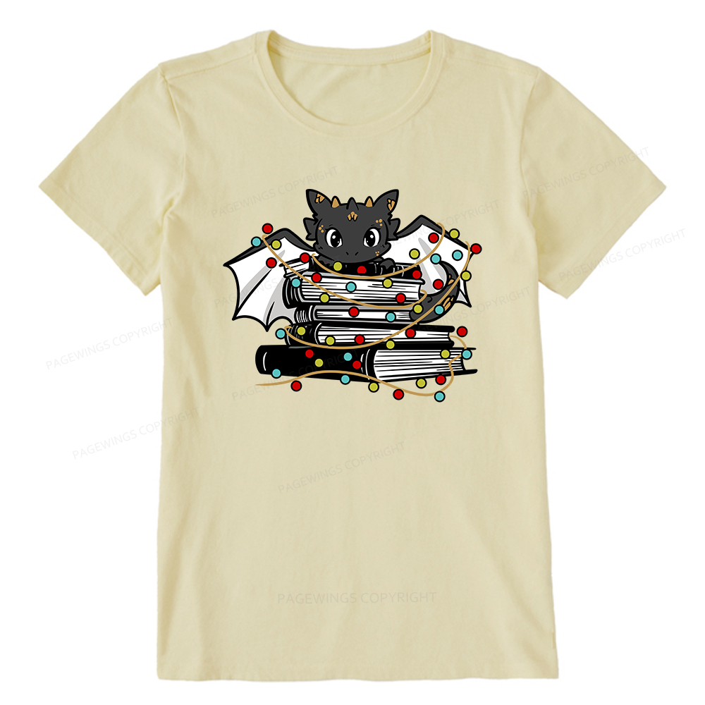 Pagewings Cute Book Dragon Holiday Unisex Classic T-shirt
