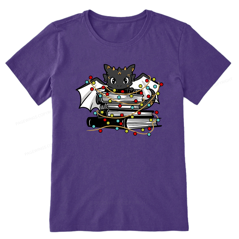 Pagewings Cute Book Dragon Holiday Unisex Classic T-shirt