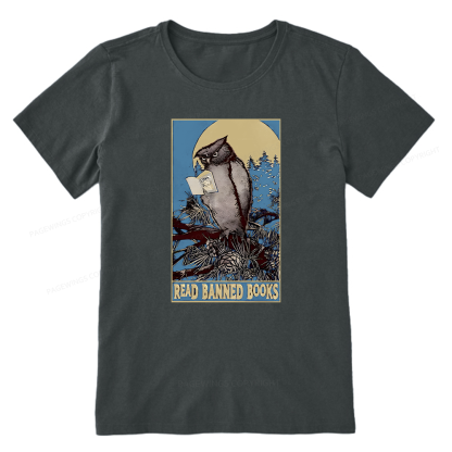 Pagewings Owl Read Banned Books Unisex Classic T-shirt