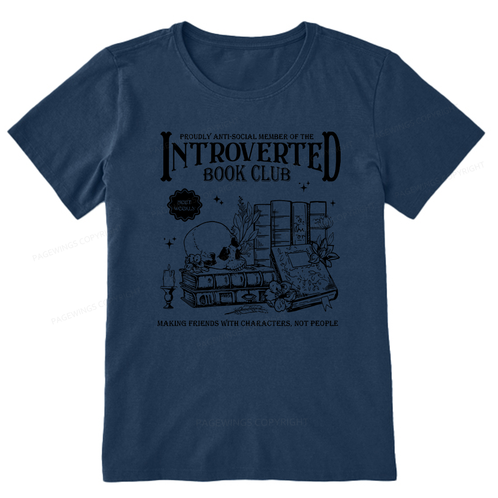 Pagewings Introverted Book Club Unisex Classic T-shirt