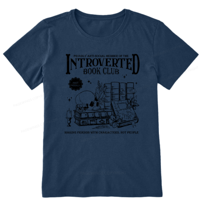 Pagewings Introverted Book Club Unisex Classic T-shirt