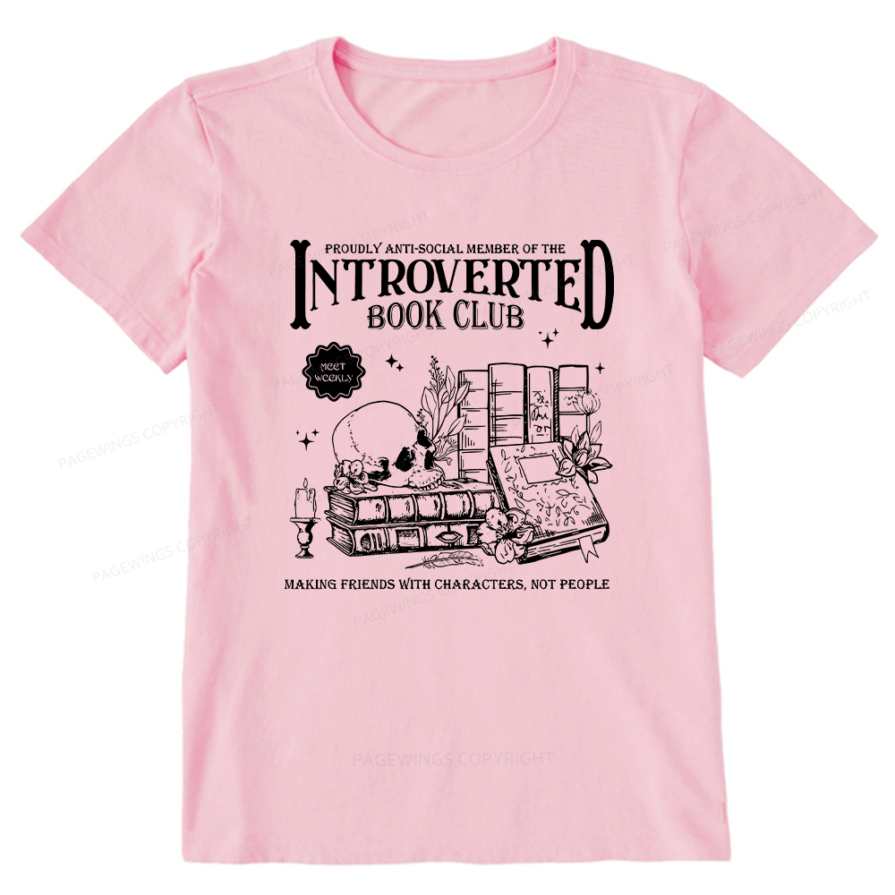 Pagewings Introverted Book Club Unisex Classic T-shirt