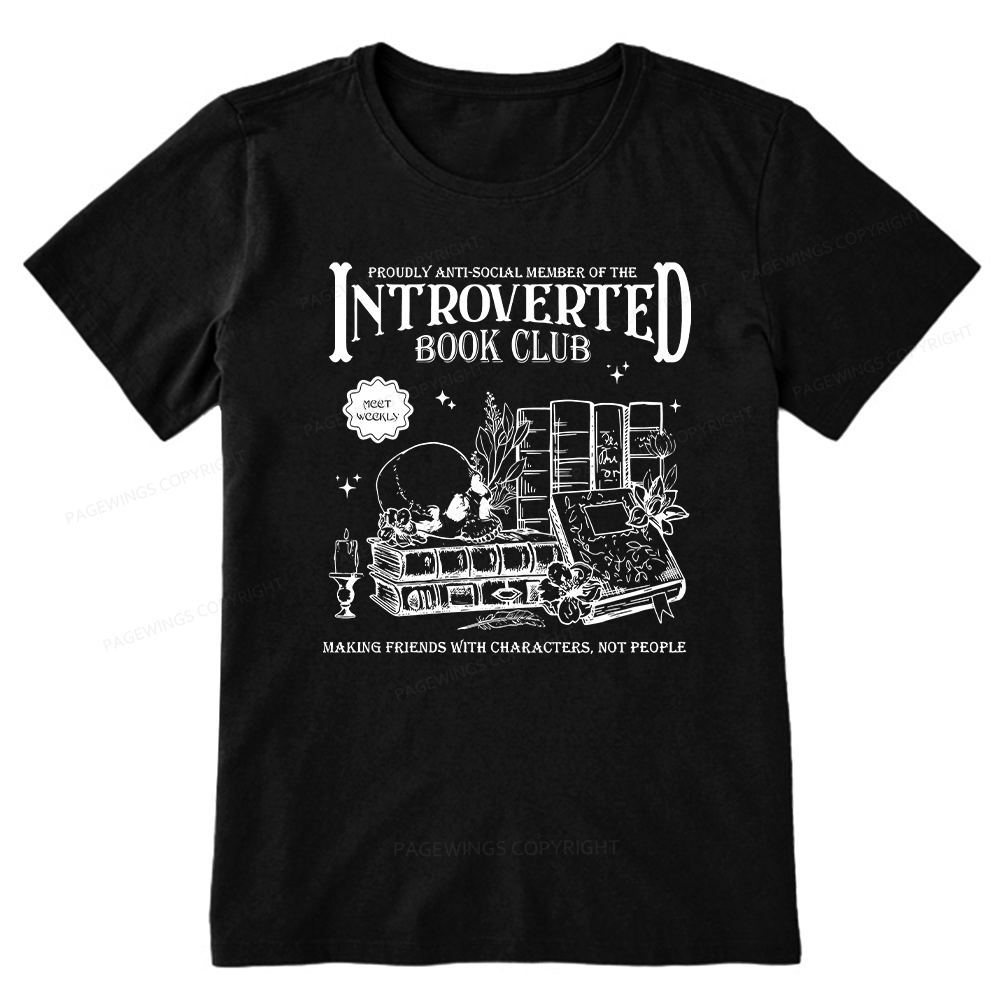 Pagewings Introverted Book Club Unisex Classic T-shirt