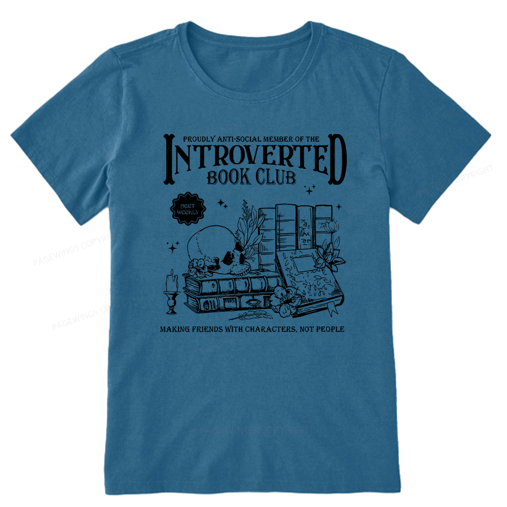 Pagewings Introverted Book Club Unisex Classic T-shirt