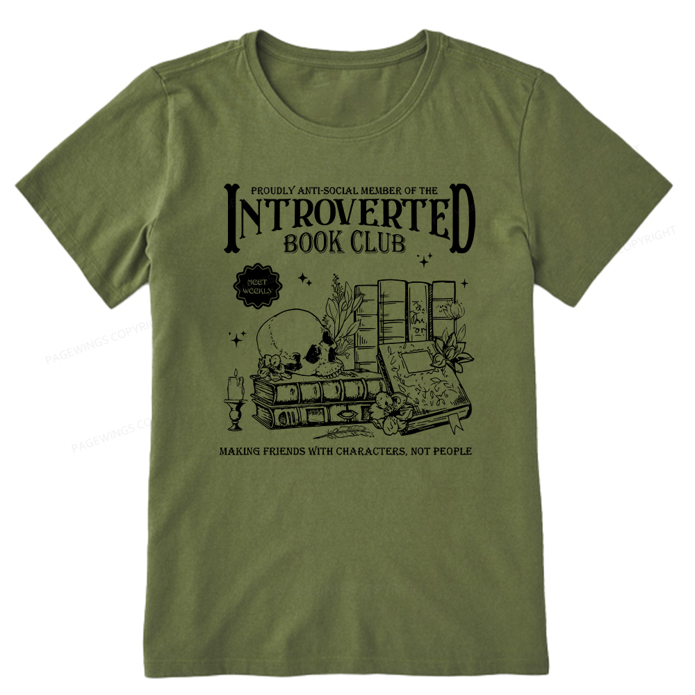 Pagewings Introverted Book Club Unisex Classic T-shirt