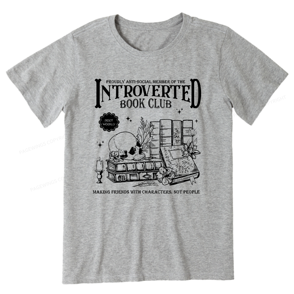 Pagewings Introverted Book Club Unisex Classic T-shirt