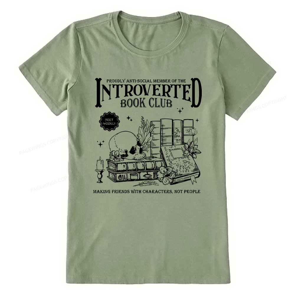 Pagewings Introverted Book Club Unisex Classic T-shirt