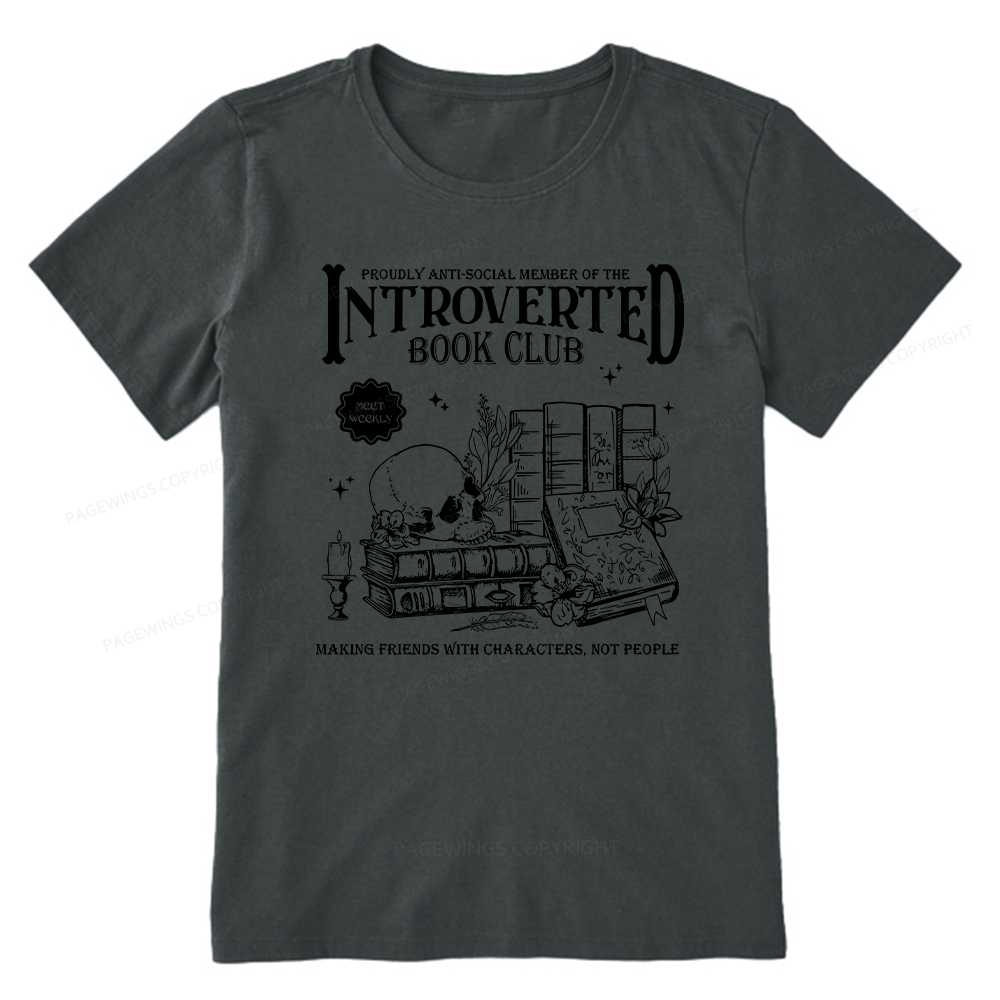 Pagewings Introverted Book Club Unisex Classic T-shirt