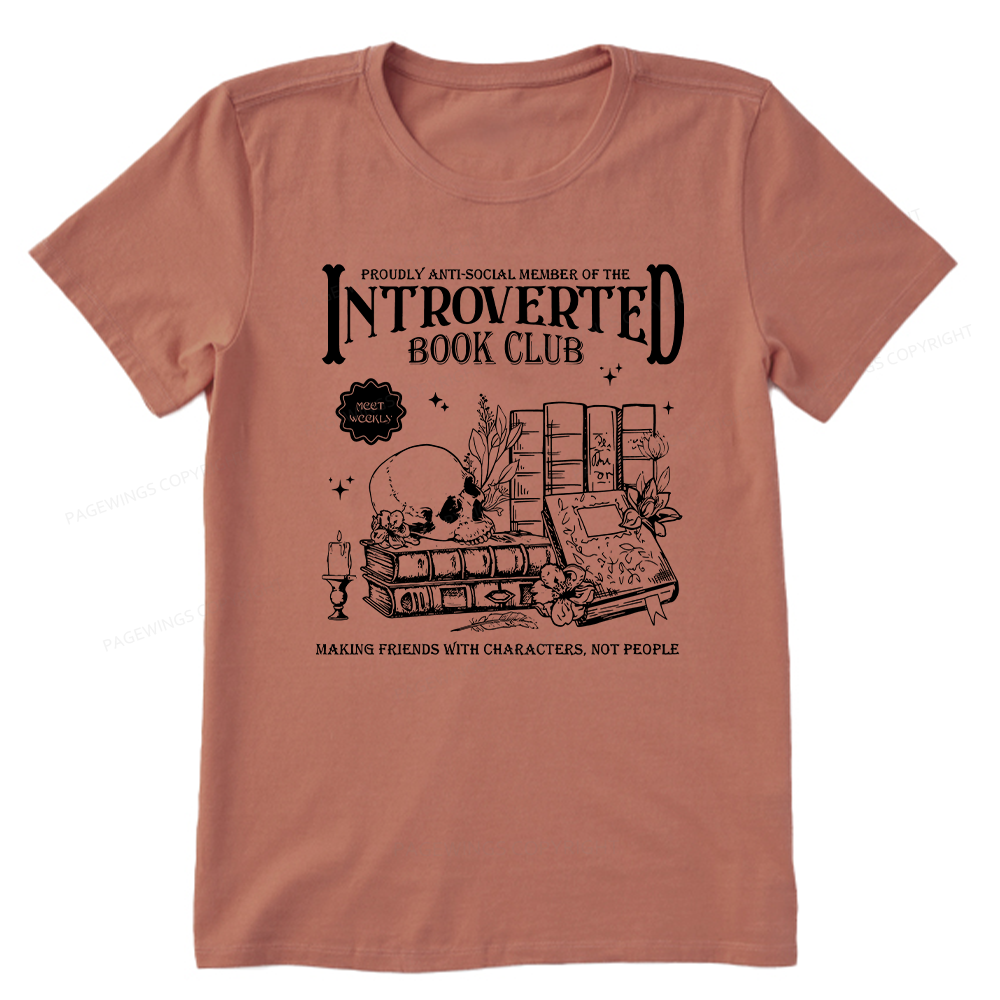 Pagewings Introverted Book Club Unisex Classic T-shirt