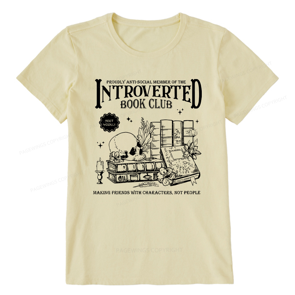 Pagewings Introverted Book Club Unisex Classic T-shirt