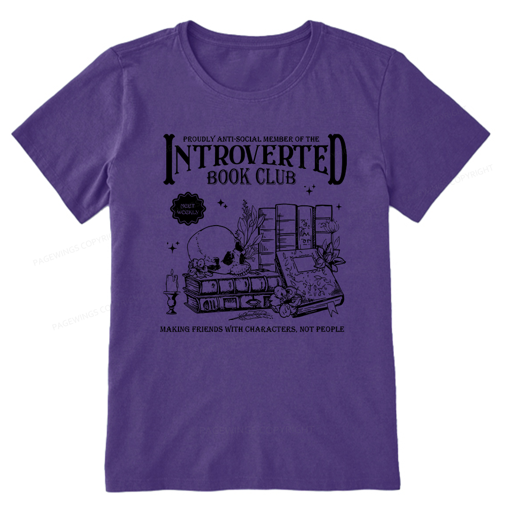Pagewings Introverted Book Club Unisex Classic T-shirt