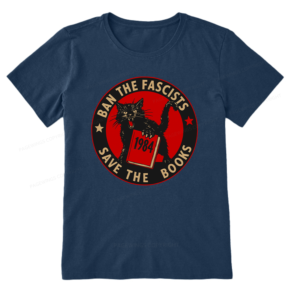 Pagewings Ban The Fascists Save The Books Unisex Classic T-shirt