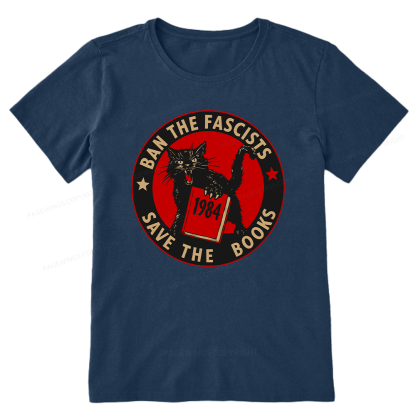 Pagewings Ban The Fascists Save The Books Unisex Classic T-shirt